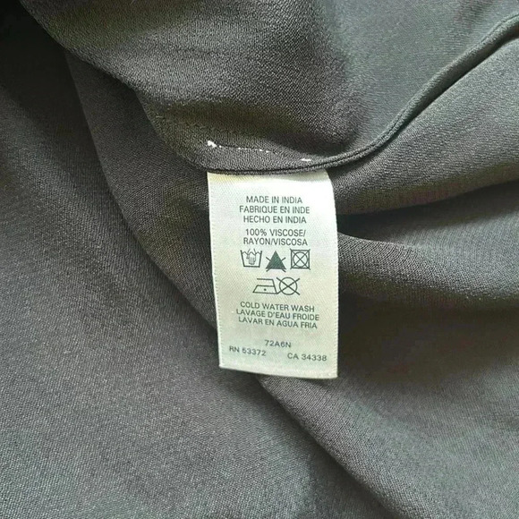 ✨🆕French Connection🆕✨ | Black satin tank top with rhinestones - Picture 8 of 10